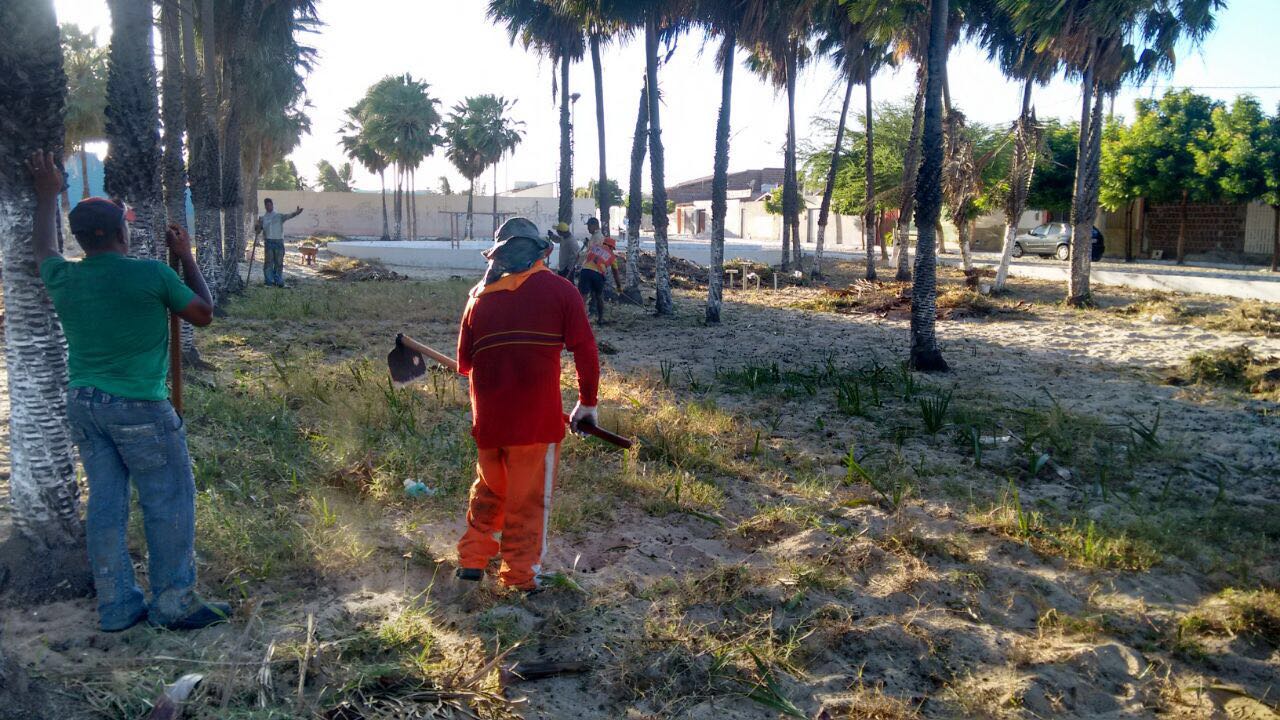 Equipe trabalhou duro para deixar o local apresentável