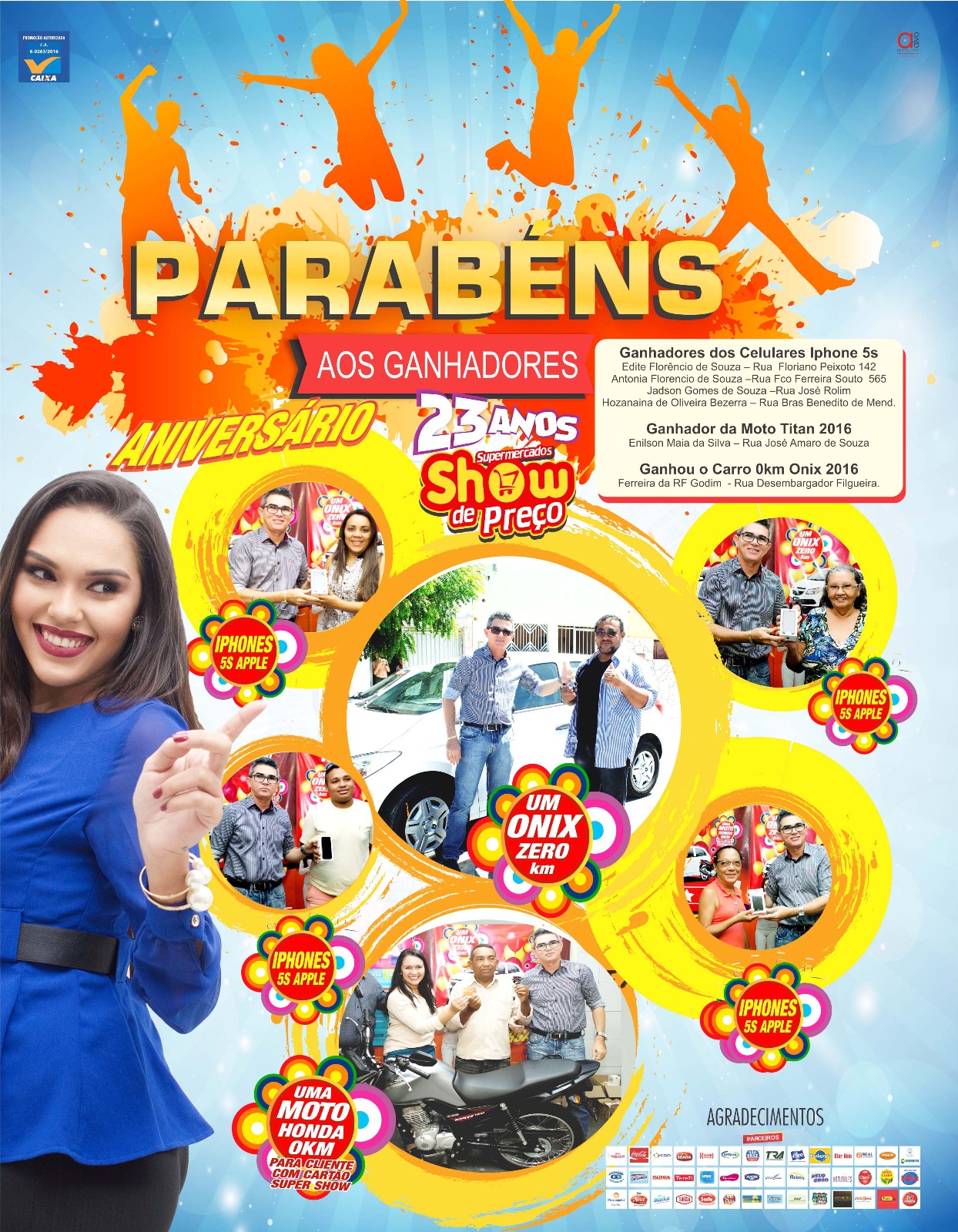 0 GANHDIORES SHOW DE PREÇO