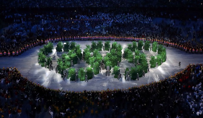 Cerimônia de abertura Olimpíada (Foto Reuters)