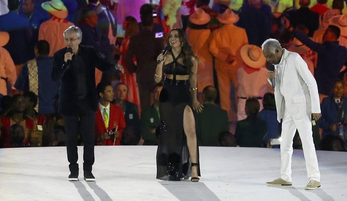 Caetano, Anitta e Gil também deram show (Foto: Reuters)