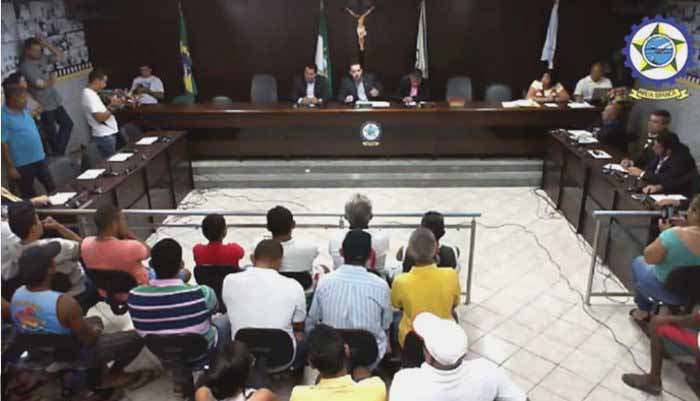 Plenário "Euclides Leite Rebouças", do Legislativo areia-branquense (Foto: Reprodução/TV Câmara)
