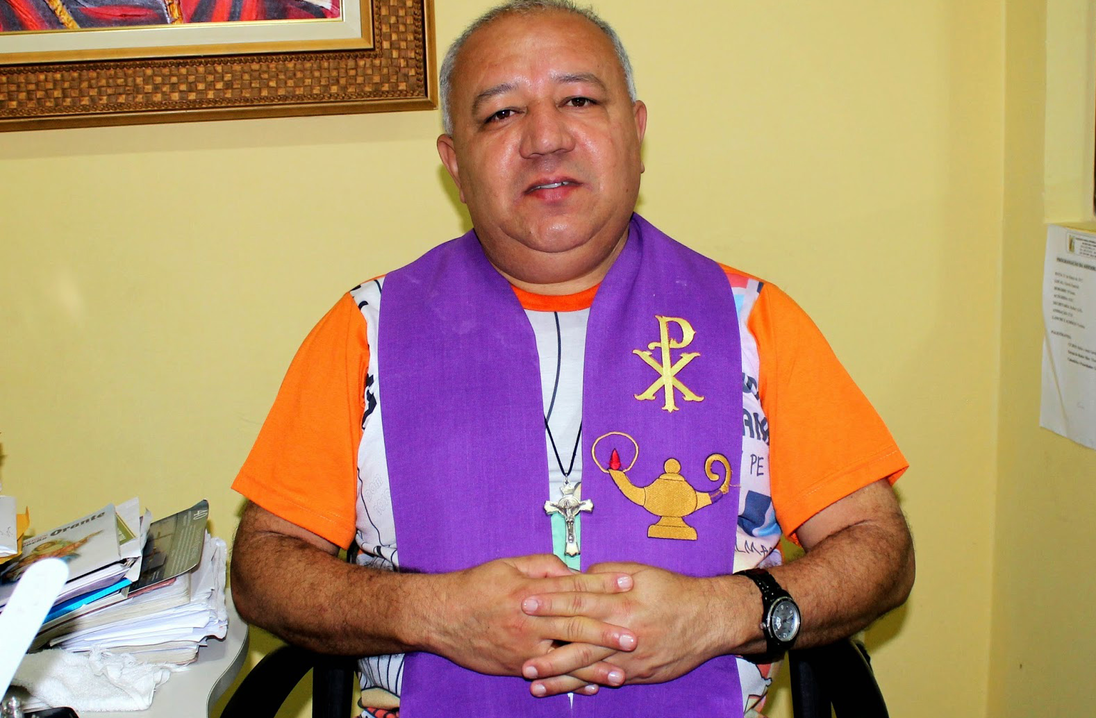 Padre Cézar Teixeira celebrará a missa de encerramento da festa (Foto: Jailton Rodrigues)