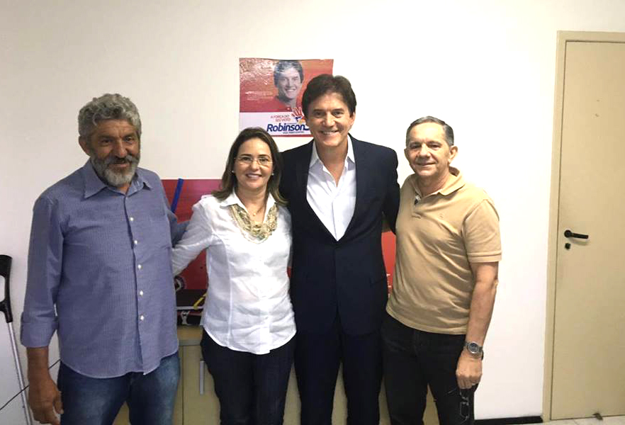 "Beguinho" (à esq.) teria o apoio do governador Robinson Faria para compor com Iraneide (Foto: Reprodução)