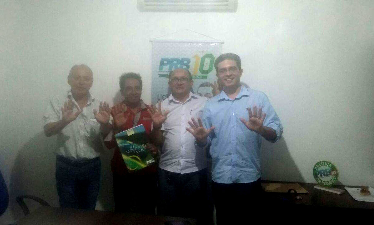 Abraão Lincoln, José Aparecido, José Renato e o prefeito de Macau, Einstein Barbosa