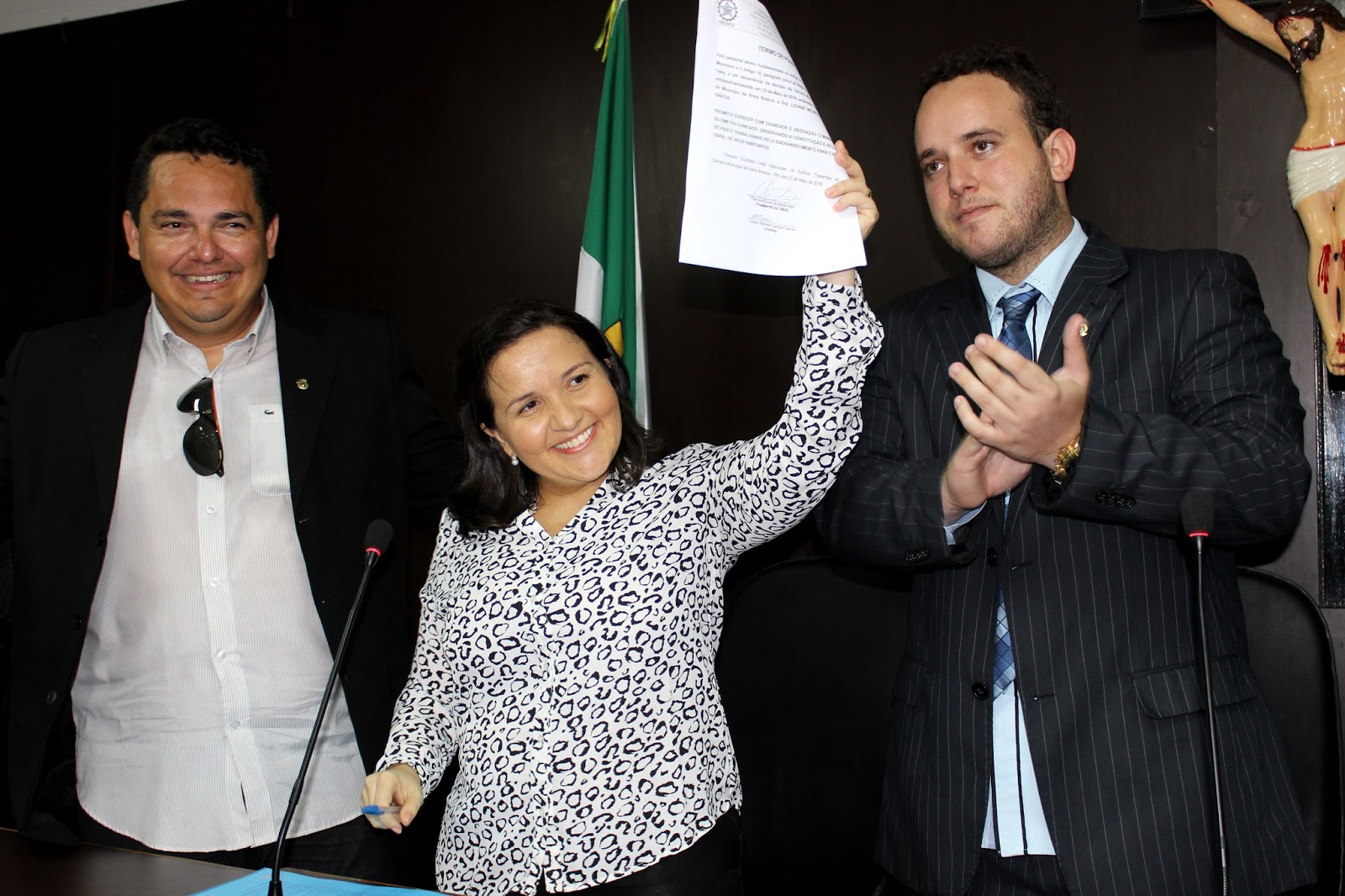 Lidiane Garcia assumiu o mandato respaldada pela população (Foto: Jailton Rodrigues)