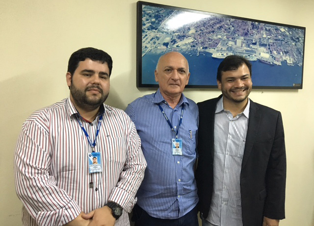 Emiliano Rosado, Emerson Fernandes e José Adécio Filho, dirigentes da Codern  