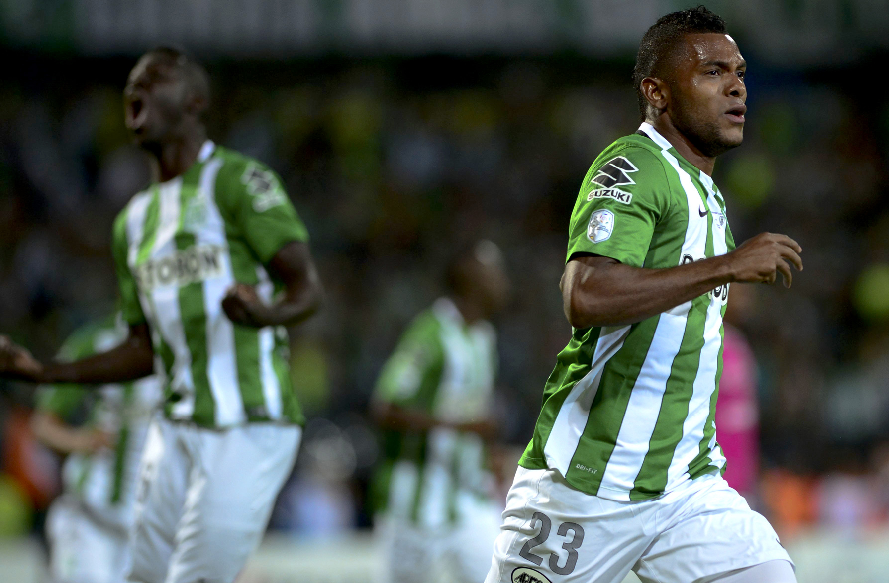 Borja fez o único gol da partida aos 8 minutos do primeiro tempo (Foto: Raul Arboleda/AFP)