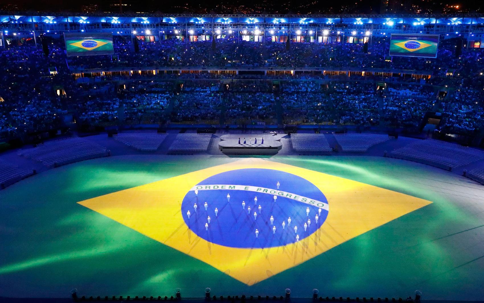 Cerimônia, no Maracanã, foi marcada pelo clima de euforia e triunfo