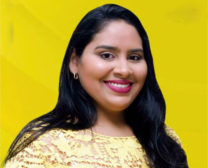 Rebeca Melo, única mulher para a Câmara Municipal (Foto: Divulgação)