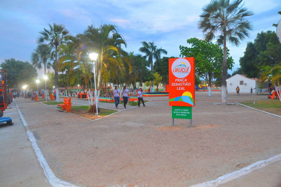 Uruçuí, no Piauí, cidade onde foi realizado o sorteio (Foto: Neto Imagens)