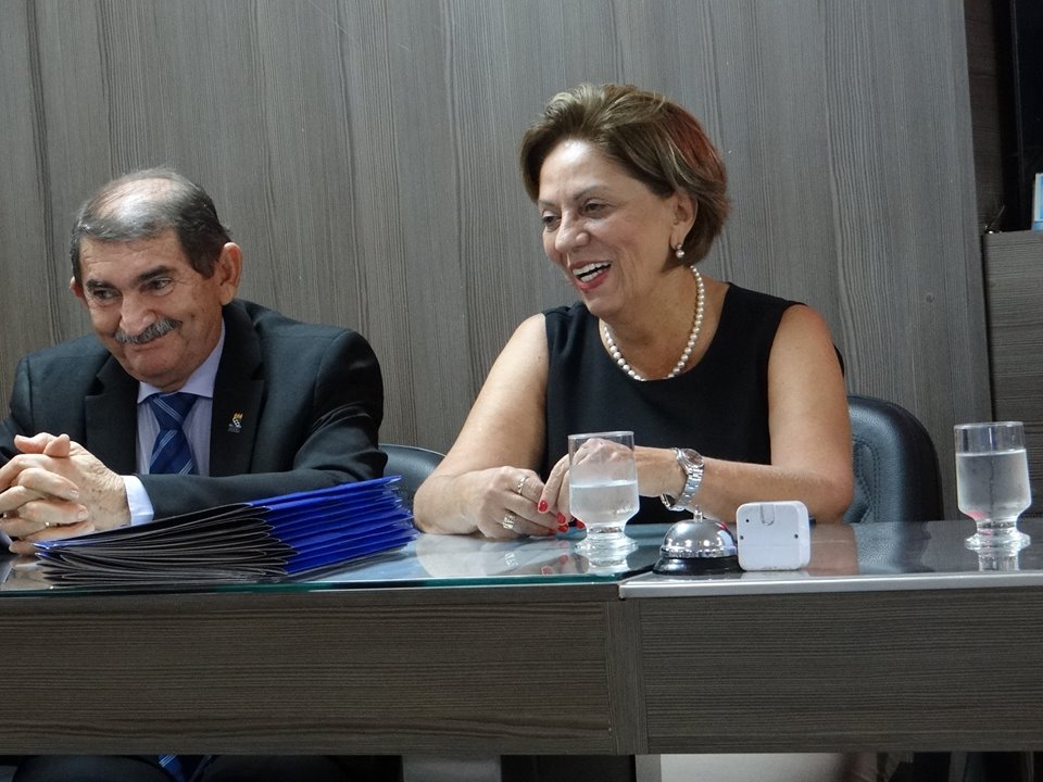 Vice-preitor Godim e a prefeita eleita de Mossoró, Rosalba Ciarlini, prestigiaram o ato 