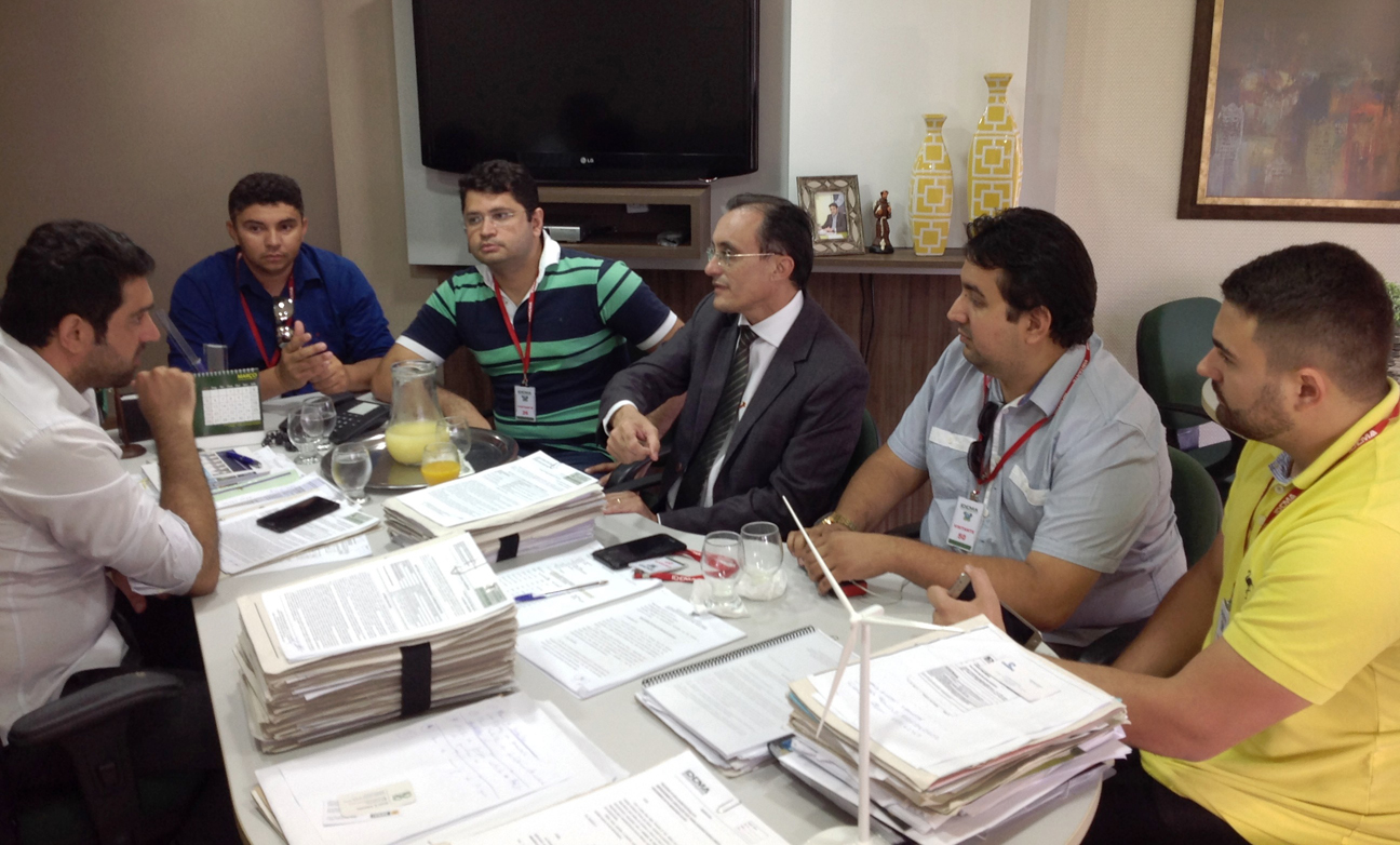 Vice-prefeito e vereador de Ipanguaçu também foram recebidos pelo dirigente do Idema 