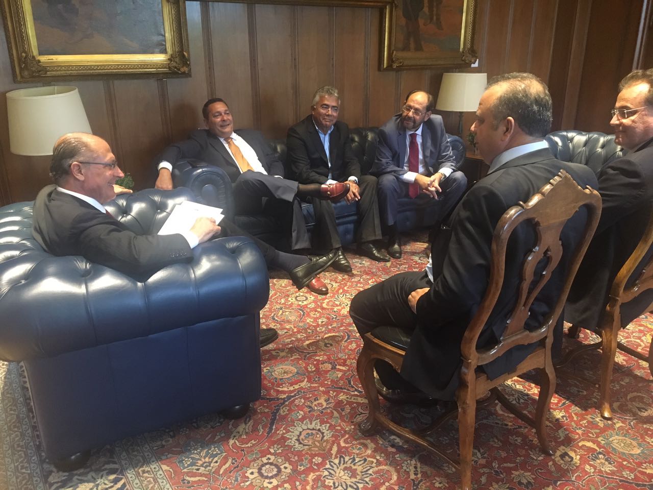 Durante o encontro Alckmin confirmou vinda ao Estado 