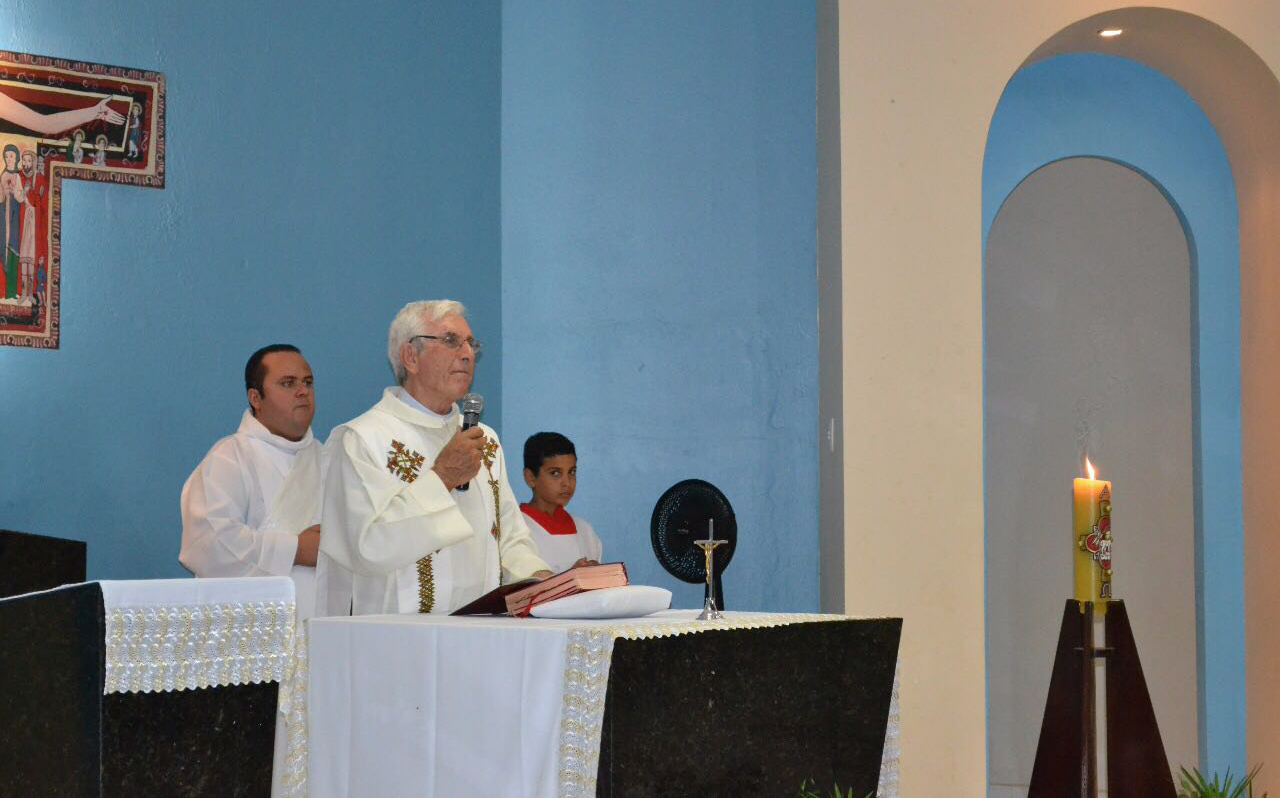 Padre José Venturelli celebrou missa em ação de grçaas na Igreja Matriz