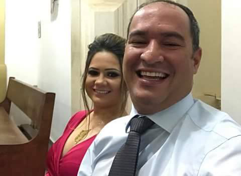 Prefeito de Carnaubais, Dr. Thiago Meira e a esposa Júlia prestigiaram o evento 