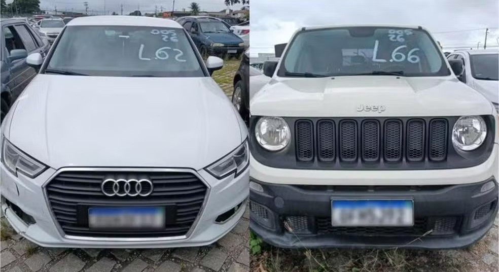 audi e jeep leilão